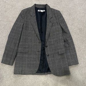 Zara oversize plaid blazer